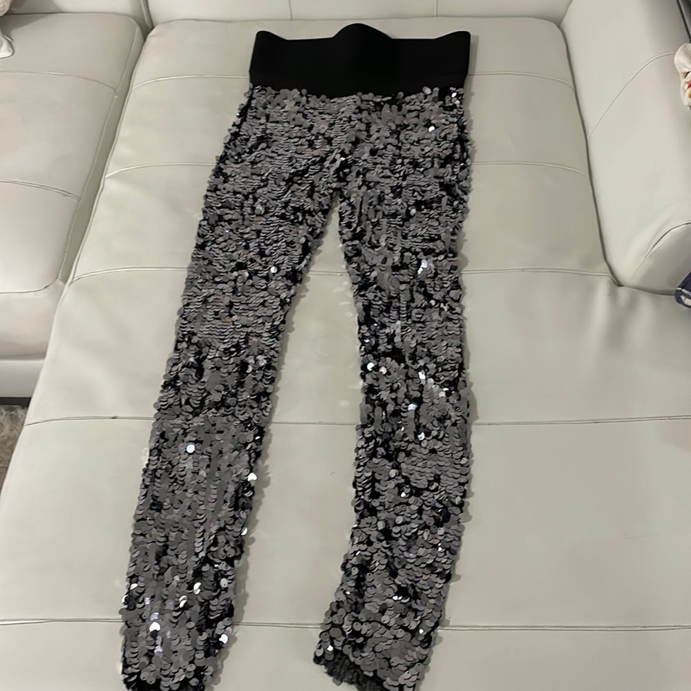 Dolce & Gabbana silver sequin leggings BEYONCE RENAISSANCE
